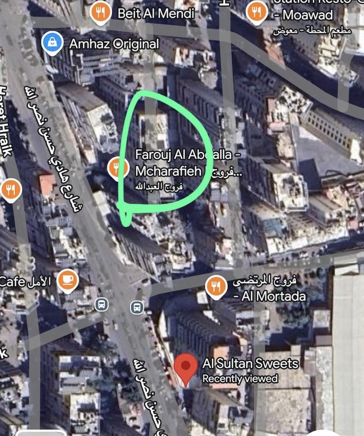 *بالصورة المبنى المهدد حي الغبيري*