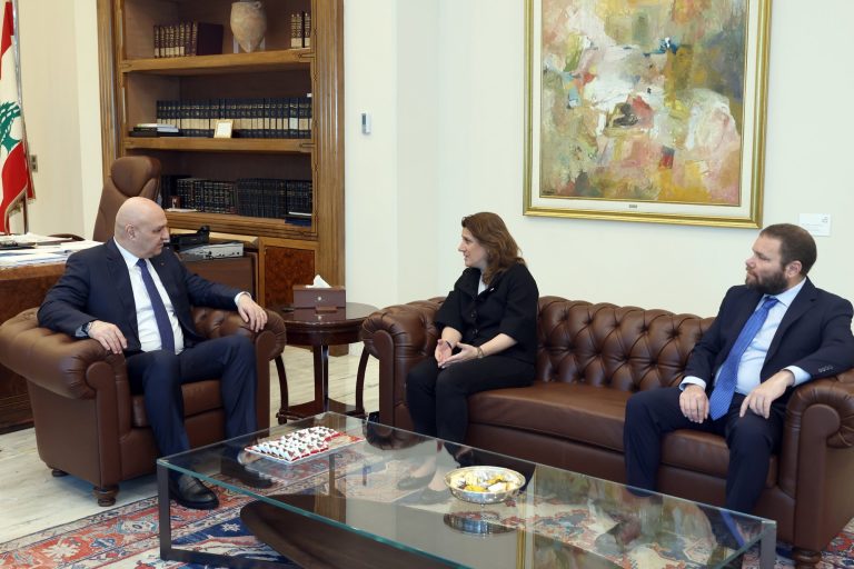 ‏الرئيس جوزاف عون عرض الأوضاع العامة في البلاد والتطورات السياسية الراهنة خلال استقباله السيدة يمنى الجميّل
