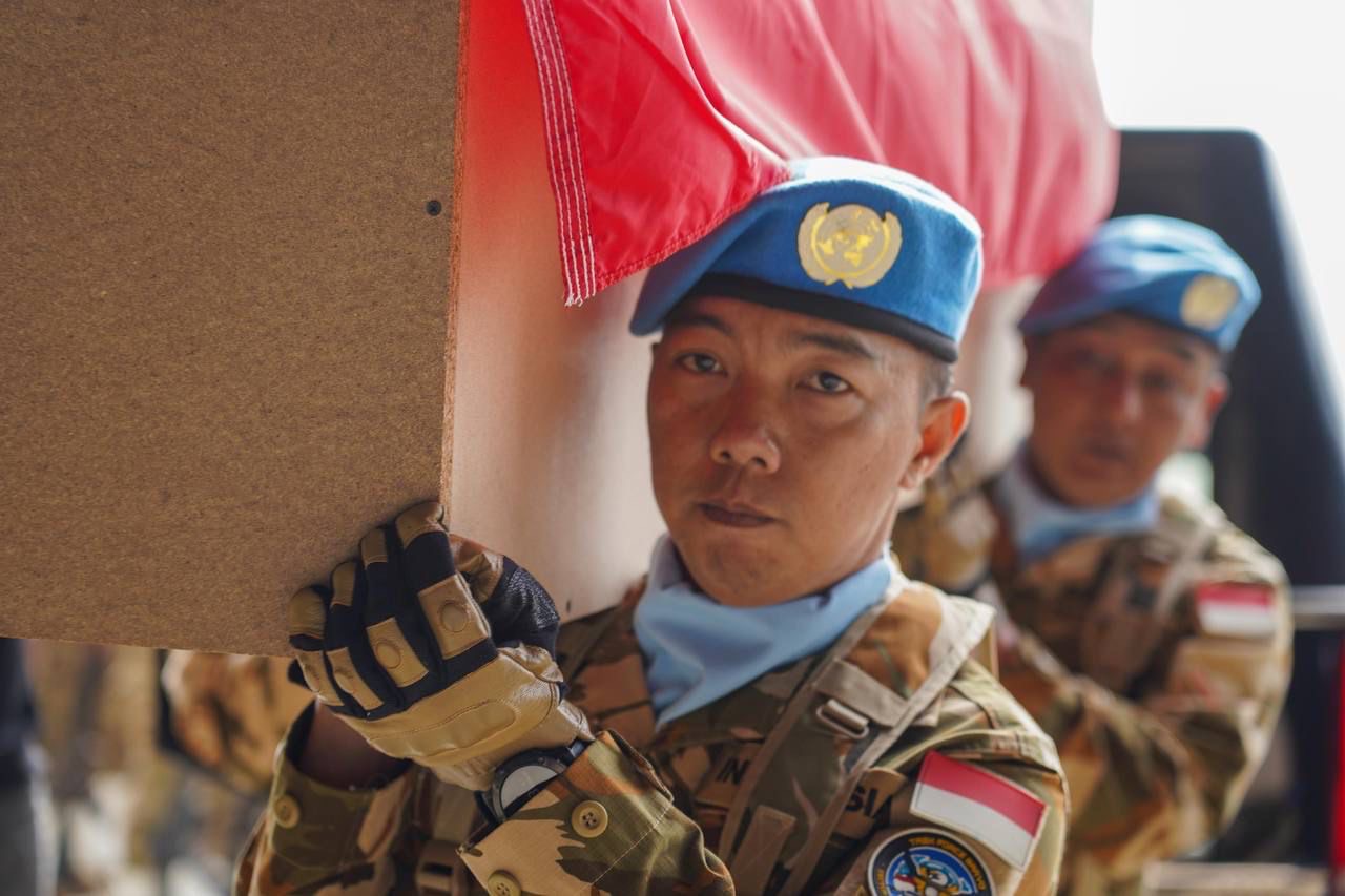 تكريم شهداء حفظ السلام الإندونيسيين في حفل تأبين في بيروت