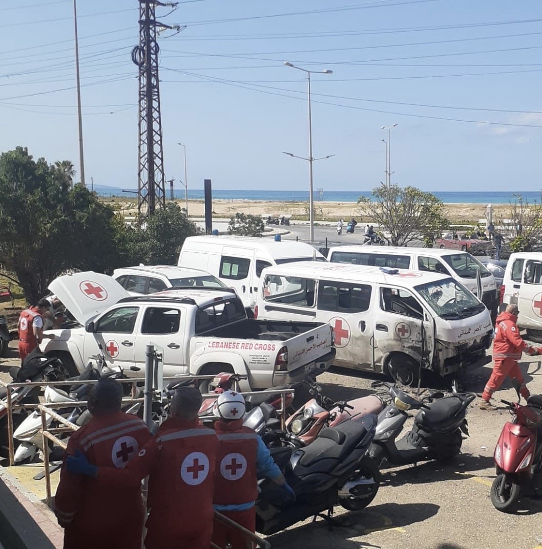 *بالصورة: مركز الصليب الأحمر في مدينة-صور*