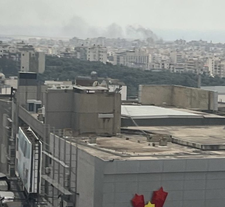 *توضيح: حريق في الضاحية الجنوبية ولا يوجد أي استهداف*
