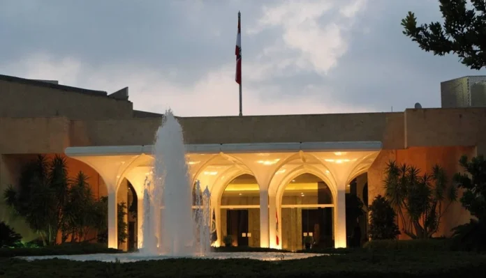 baabda palace night