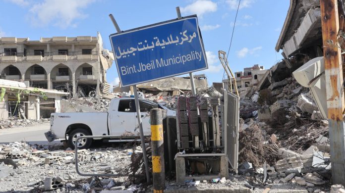 Destruction in Bint Jbeil city as residence return to their villages in south Lebanon